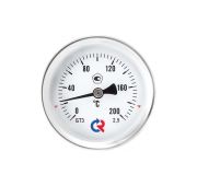 Термометр Росма биметаллический общетехнический БТ-31.211Т (0-450°С)G1/2.2,5 осевой L=100