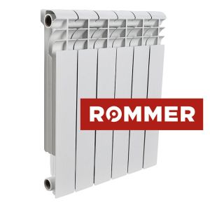 Радиатор алюминиевый 500/80 Rommer Profi 6 секц.