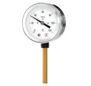 Термометр биметаллический ТБЛ-63 0…160C° кт.2,5 d.63 IP54 РШ*6 ГЛ G1/2 L100*9
