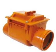 Клапан обратный для канализационных стоков 110 рыжий (РосТурПласт)
