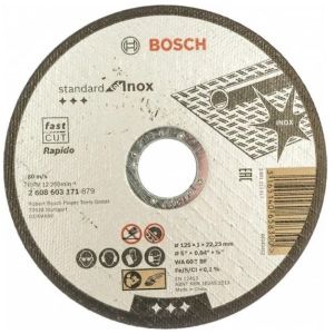 Круг отрезной по металлу Bosch, 125х1х22.23 мм