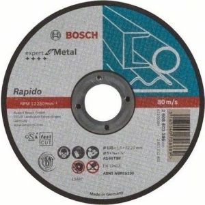Круг отрезной 125* 1* 22 по металлу Bosch Expert, Rapido