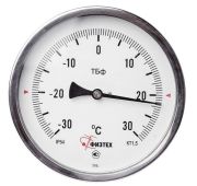 Термометр биметаллический ТБф-221 0...400C° ОШ*10 (кт.1,5 / d.100 / G1/2 / IP54) L64