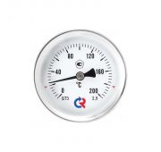 Термометр Росма биметаллический общетехнический БТ-51.211Т (0-60°С)G1/2.1,5 осевой L=200