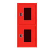 Шкаф пожарный ШП-К1-О2 (Н)ЗК (ШПК-320-НЗК) Стандарт (540х1280х230; Красный, Замок почтовый)