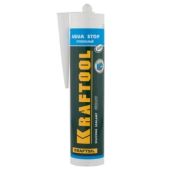 Kraftool Герметик KRAFTOOL KRAFTFLEX GX107 «AQUA STOP» силиконовый стекольный, черный, 300мл 41256-4