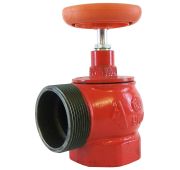 Клапан пожарный чугун угловой 90 гр КПКМ 50-1 Ду 50 1,6 МПа муфта-цапка