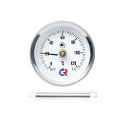 Термометр Росма биметаллический с пружиной для крепления на трубе БТ-30.010(0-100С)2,5